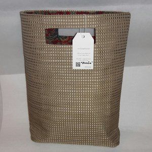 NWT "Blondie" Tan Textured Fabric Tote Bag